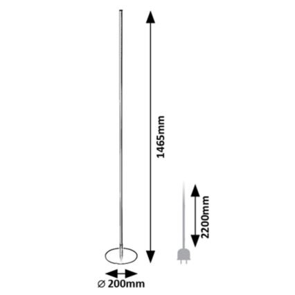 Rabalux - LED golvlampa LED/18W/230V 3000K