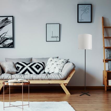 Rabalux - Golvlampa 1xE27/40W/230V vit/svart