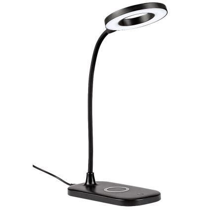 Rabalux - LED Dimbar Touchbordslampa med trådlös laddning LED/5W/5V 2700-6000K svart