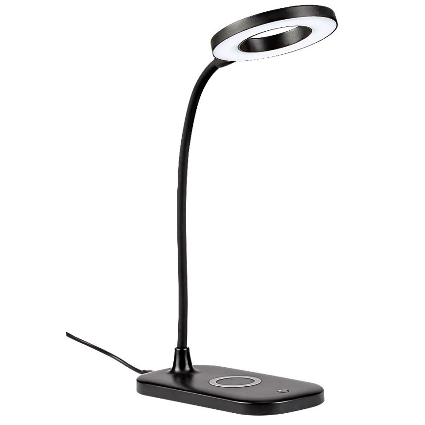 Rabalux - LED Dimbar touch bordslampa med trådlös laddning LED/5W/5V 2700-6000K svart