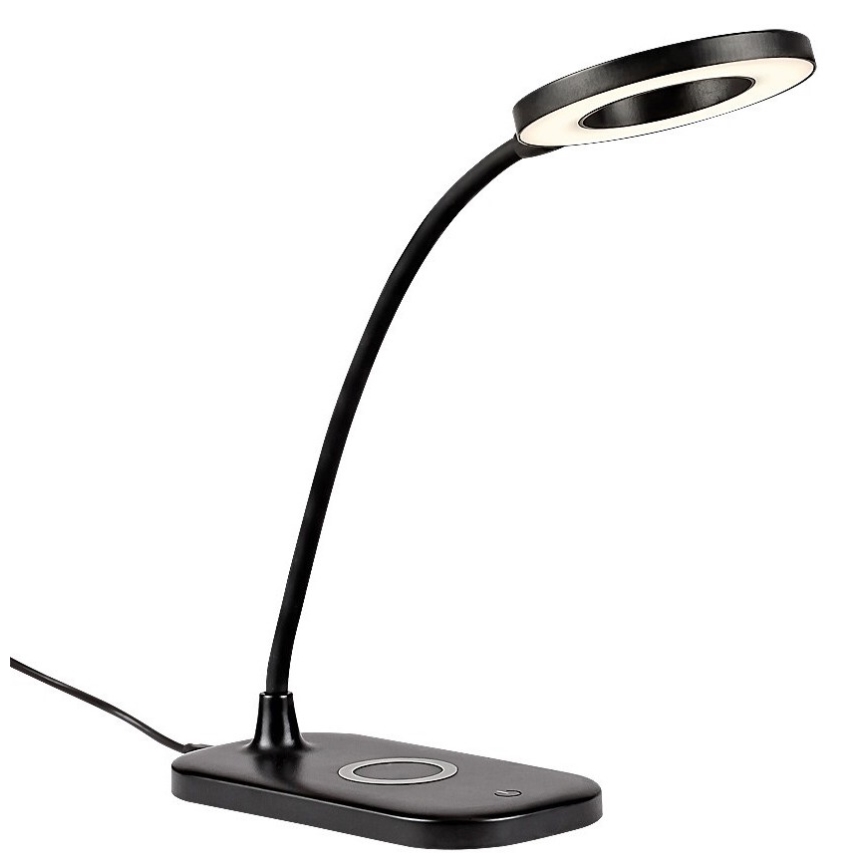 Rabalux - LED Dimbar touch bordslampa med trådlös laddning LED/5W/5V 2700-6000K svart