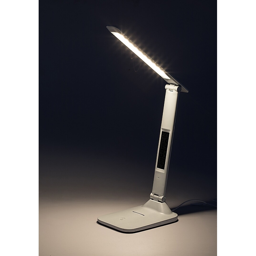 Rabalux - LED Dimbar bordslampa med display LED/5W/5V 2600mAh 3000-6000K