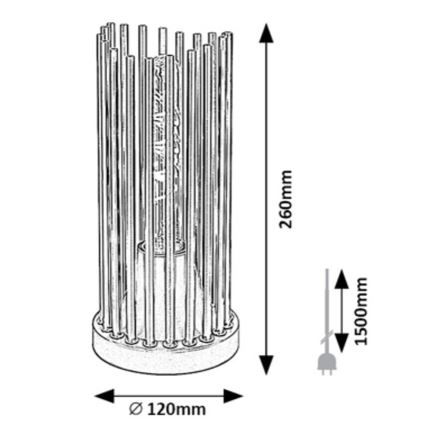 Rabalux - Bordslampa 1xE27/40W/230V