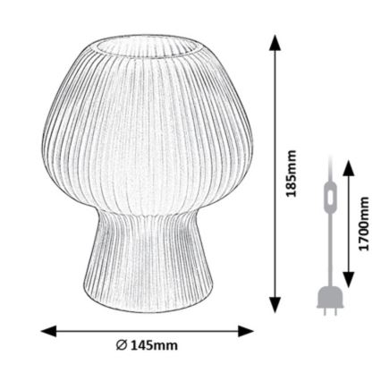 Rabalux - Bordslampa 1xE14/60W/230V vit