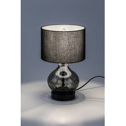 Rabalux - Bordslampa 1xE14/25W/230V rökig