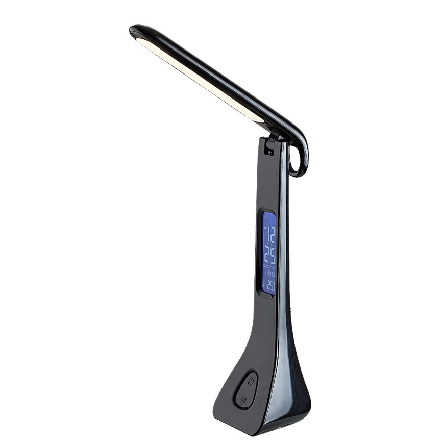 Rabalux - LED Dimbar bordslampa med display LED/7W/5V 4000K svart