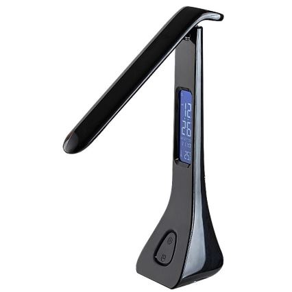 Rabalux - LED Dimbar bordslampa med display LED/7W/5V 4000K svart