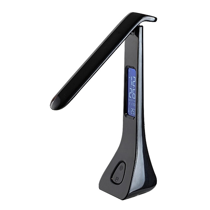 Rabalux - LED Dimbar bordslampa med display LED/7W/5V 4000K svart