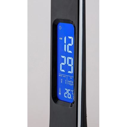 Rabalux - LED Dimbar bordslampa med display LED/7W/5V 4000K svart