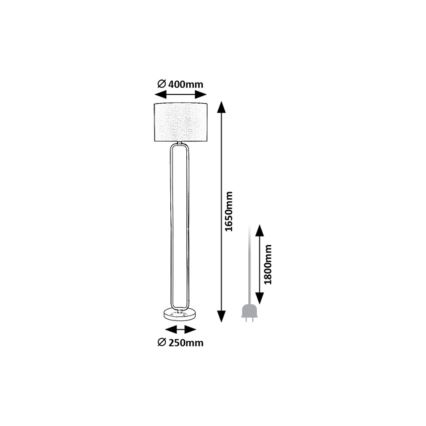 Rabalux - Golvlampa 1xE27/60W/230V