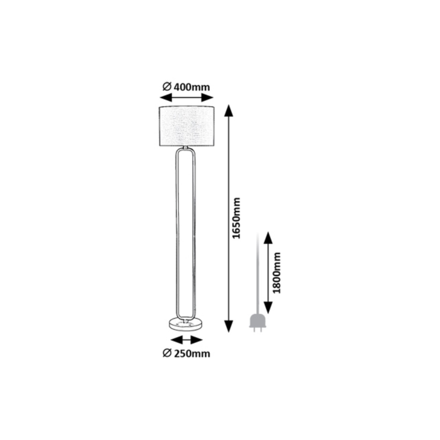 Rabalux - Golvlampa 1xE27/60W/230V