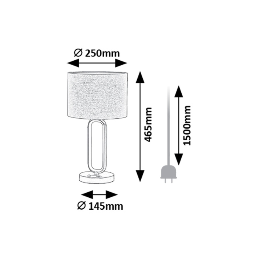 Rabalux - LED bordslampa 1xE27/60W/230V + LED/8W