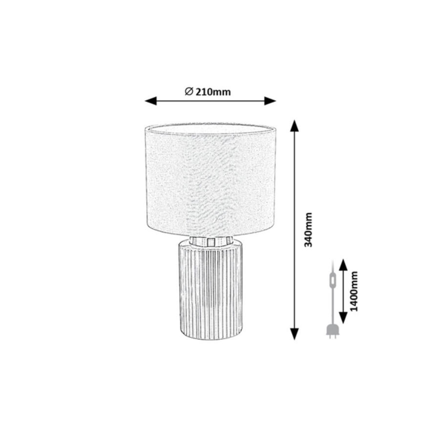 Rabalux - Bordslampa 1xE14/40W/230V grön