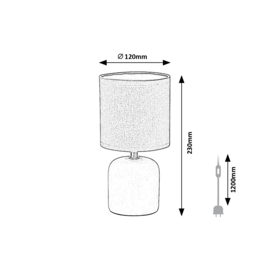 Rabalux - Bordslampa 1xE14/40W/230V brun