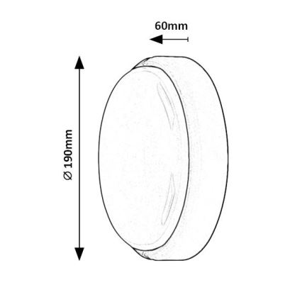 Rabalux - LED Utomhus taklampa LED/15W/230V IP54 vit