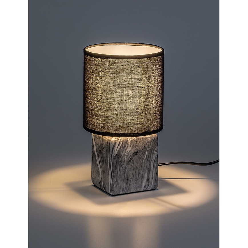 Rabalux - Bordslampa 1xE14/40W/230V svart/marmormönster