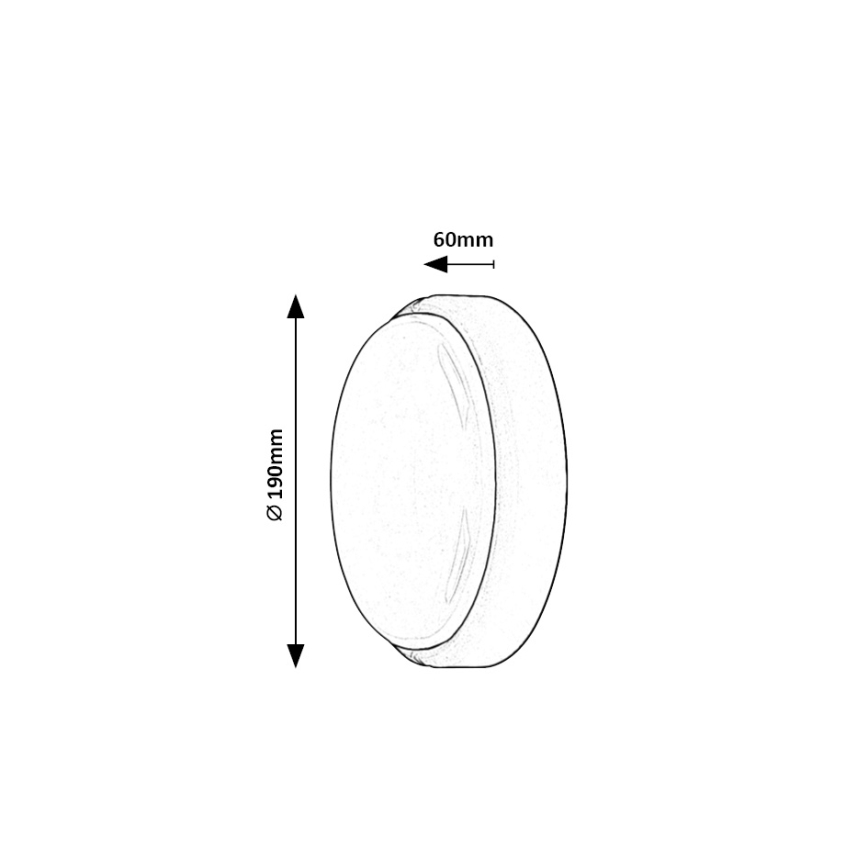 Rabalux - LED taklampa för utomhusbruk LED/15W/230V IP54 svart