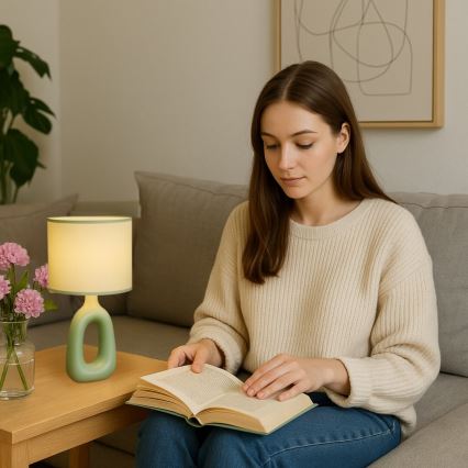 Rabalux - Bordslampa 1xE14/40W/230V grön