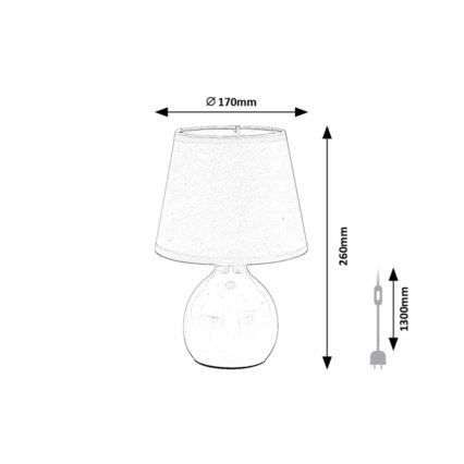 Rabalux - Bordslampa 1xE14/40W/230V beige