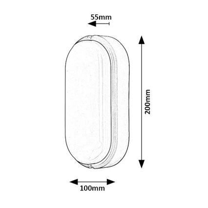 Rabalux - LED taklampa för utomhusbruk LED/15W/230V IP54 vit