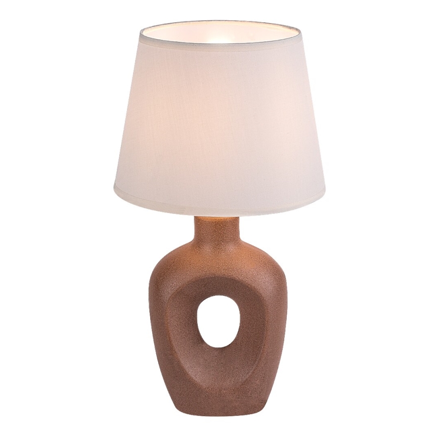Rabalux - Bordslampa 1xE14/25W/230V brun/krämvit