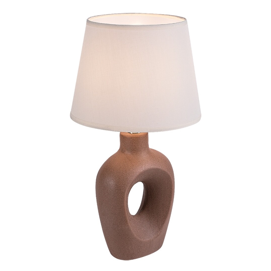Rabalux - Bordslampa 1xE14/25W/230V brun/krämvit