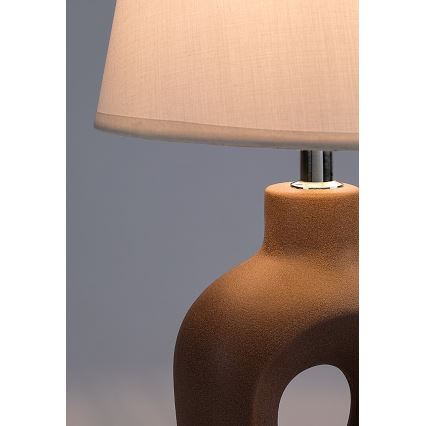 Rabalux - Bordslampa 1xE14/25W/230V brun/krämvit