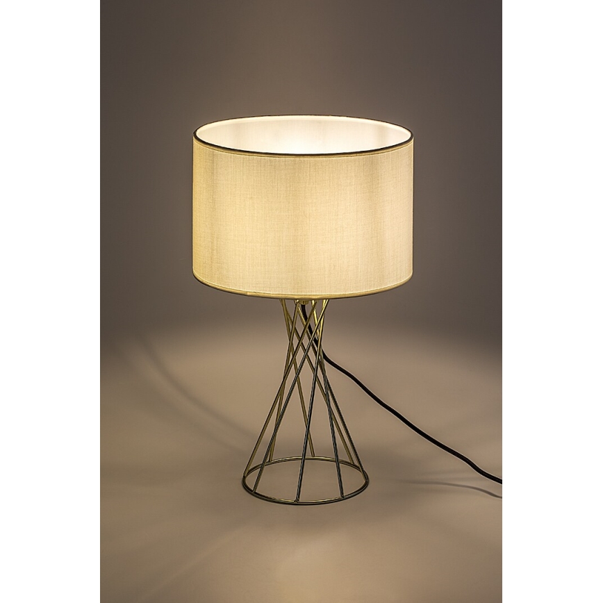 Rabalux - Bordslampa 1xE27/40W/230V guld/vit