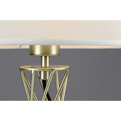 Rabalux - Bordslampa 1xE27/40W/230V guld/vit