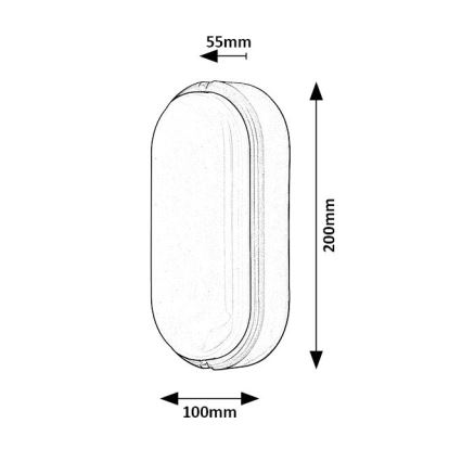 Rabalux - LED taklampa för utomhusbruk LED/15W/230V IP54 svart