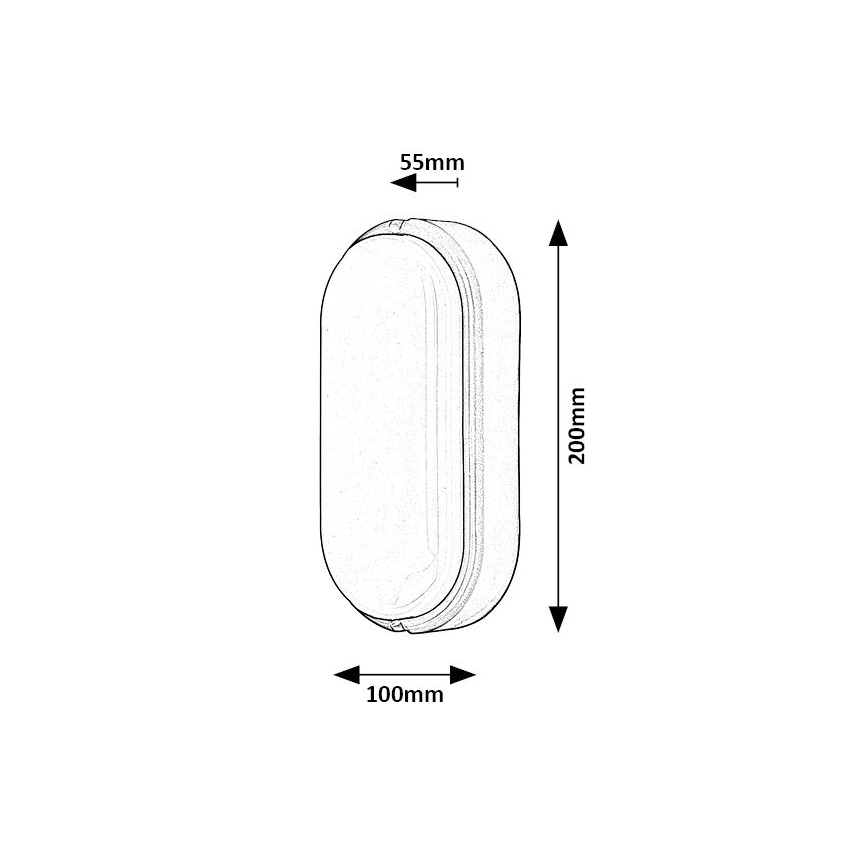 Rabalux - LED taklampa för utomhusbruk LED/15W/230V IP54 svart