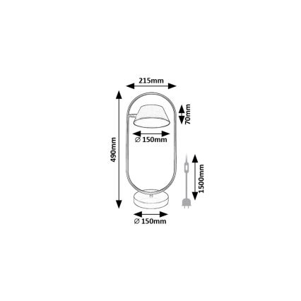Rabalux - LED bordslampa LED/6W/230V 3000K