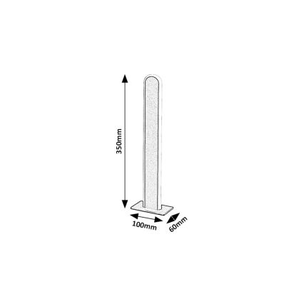 Rabalux - LED Dimbar bordslampa LED/15W/230V 3000/4000K svart