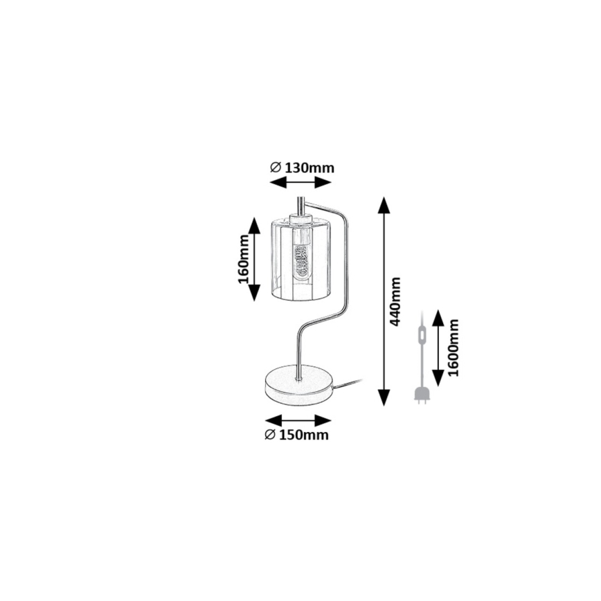 Rabalux - Bordslampa 1xE27/40W/230V