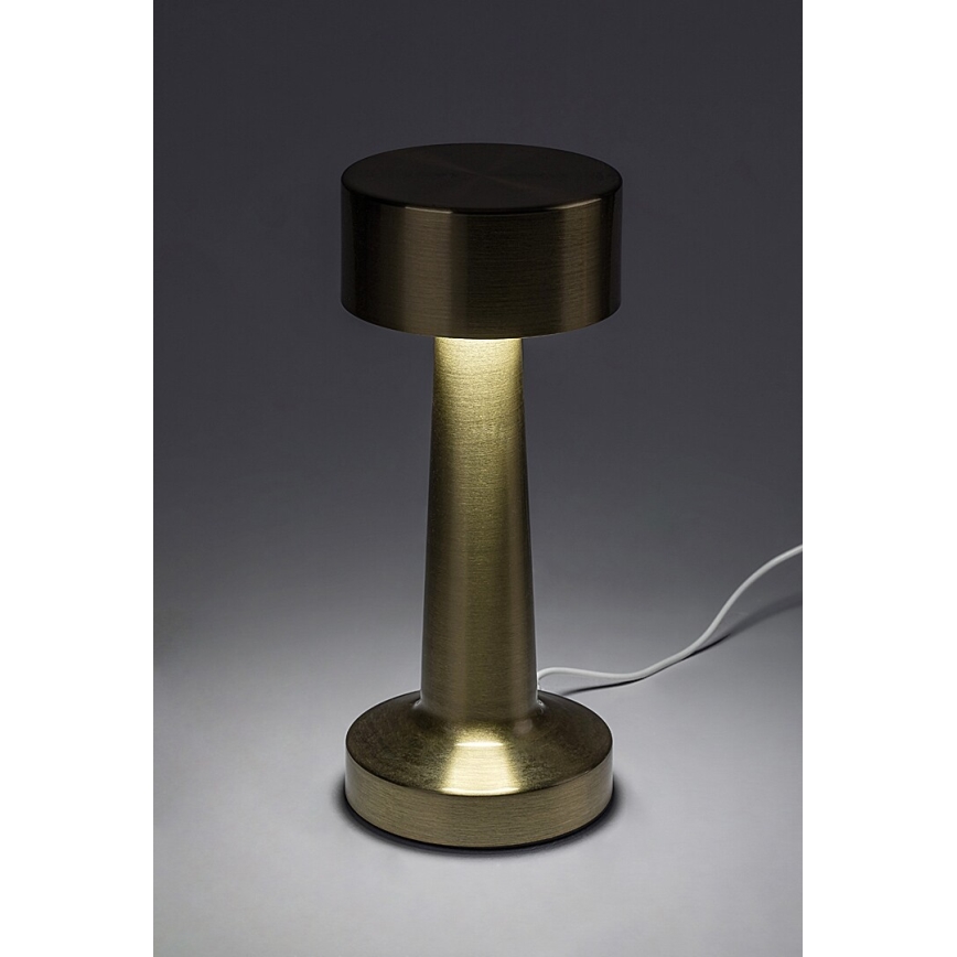 Rabalux - LED Uppladdningsbar beröring bordslampa LED/2,7W/5V 1200mAh 3000/4000/6000K guld