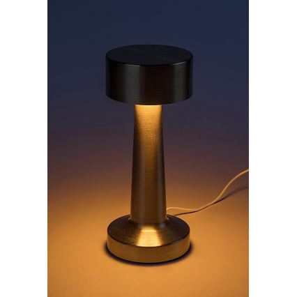 Rabalux - LED Uppladdningsbar beröring bordslampa LED/2,7W/5V 1200mAh 3000/4000/6000K guld