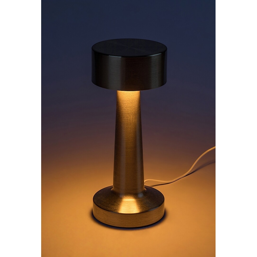 Rabalux - LED Uppladdningsbar beröring bordslampa LED/2,7W/5V 1200mAh 3000/4000/6000K guld