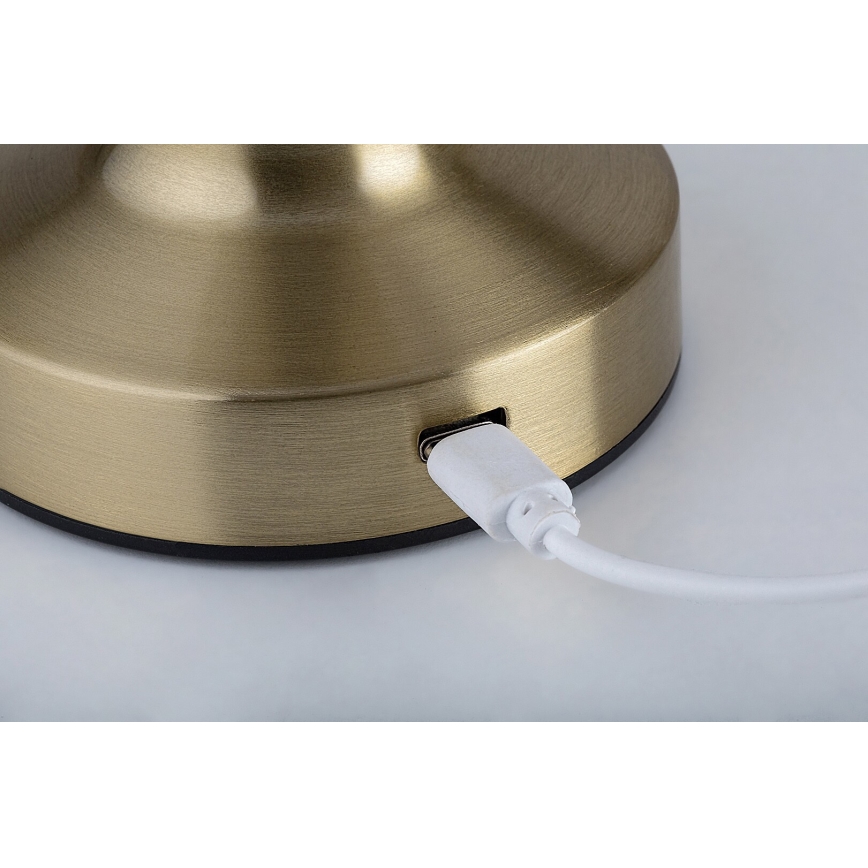 Rabalux - LED Uppladdningsbar beröring bordslampa LED/2,7W/5V 1200mAh 3000/4000/6000K guld