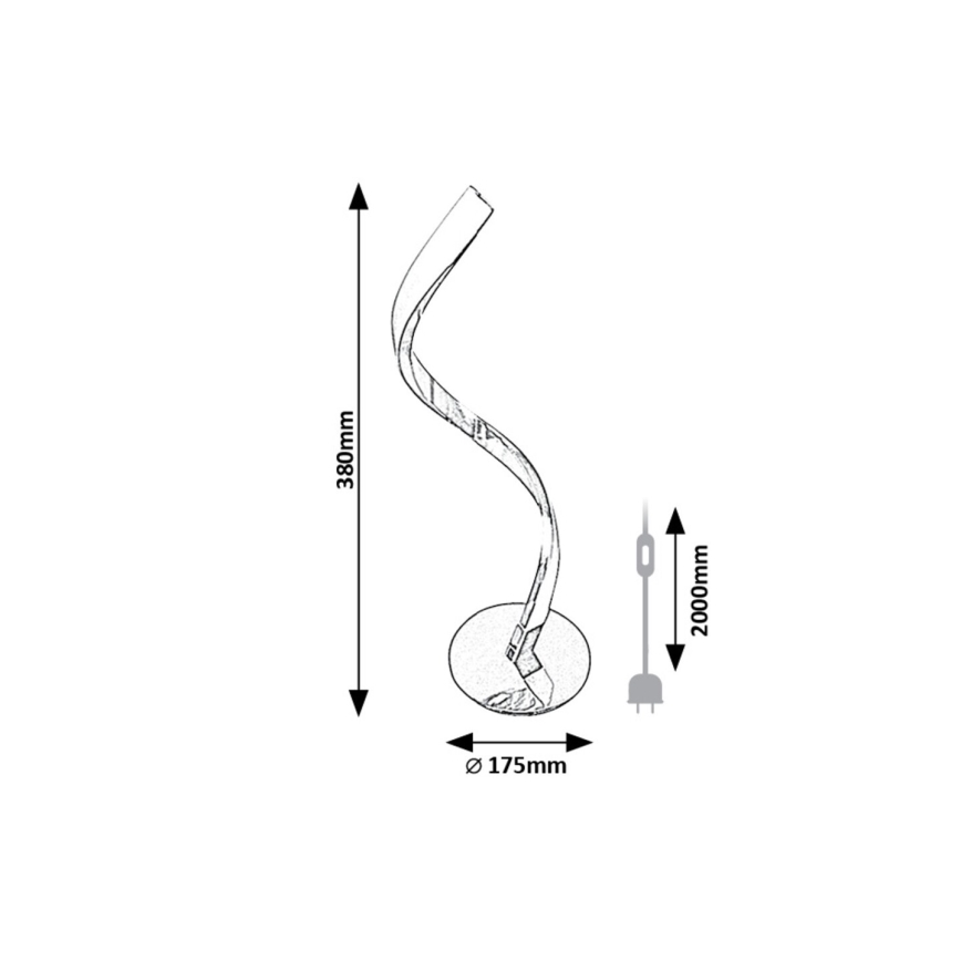 Rabalux - LED bordslampa LED/3W/230V 4000K skinande krom