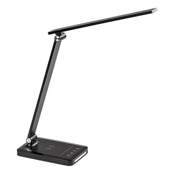 Rabalux 74213 - LED Ljusreglerad flexible bordslampa med trådlös laddning QI och USB LED/5W/5V 3000-6500K