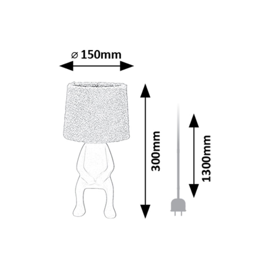 Rabalux - Bordslampa 1xE14/40W/230V vit