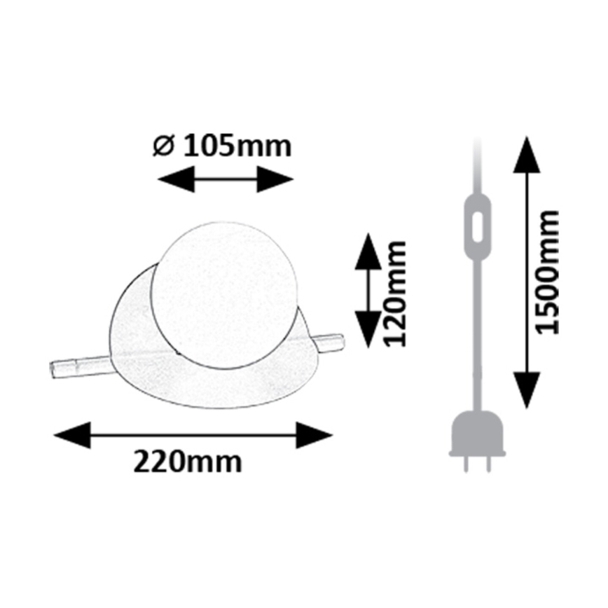 Rabalux - Bordslampa 1xG9/5W/230V