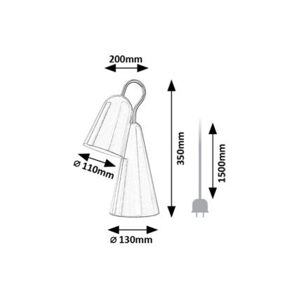 Rabalux - LED bordslampa 1xE14/4W/230V rosa