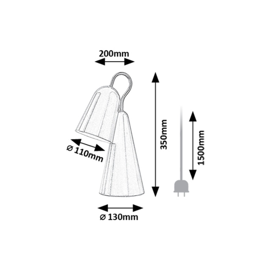 Rabalux - LED bordslampa 1xE14/4W/230V rosa