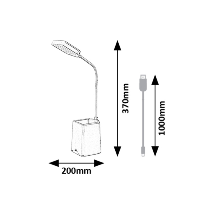 Rabalux - LED Dimbar bordslampa LED/6W/230V 5000K rosa