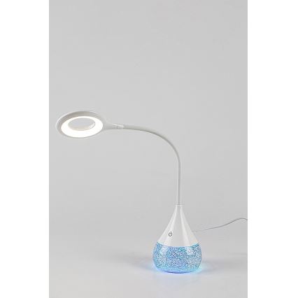 Rabalux - LED RGB Ljusreglerad bordslampa LED/4W/230V vit