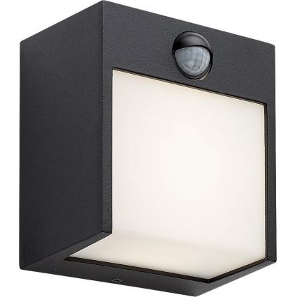 Rabalux - LED Utomhus väggbelysning med sensor LED/12W/230V black IP44