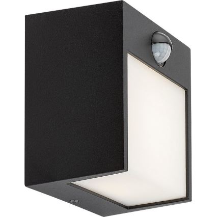 Rabalux - LED Utomhus väggbelysning med sensor LED/12W/230V black IP44