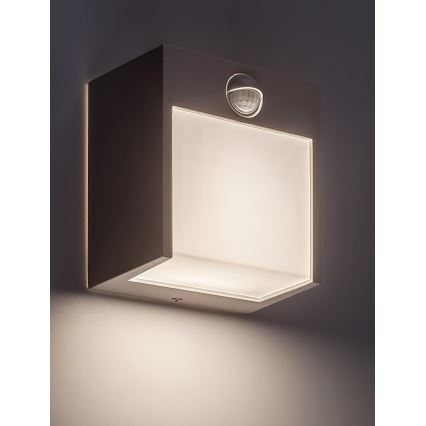Rabalux - LED Utomhus väggbelysning med sensor LED/12W/230V white IP44