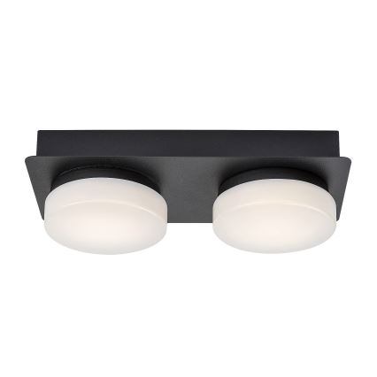 Rabalux - LED taklampa för badrum 2xLED/5,5W/230V IP44 svart
